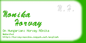 monika horvay business card